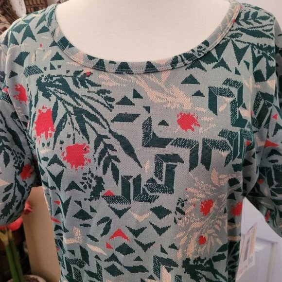 COPY - New Amelia Dress Plus Size 3X 3XL Rockabilly Retro Green Nordic Fair Isle - Picture 2 of 7